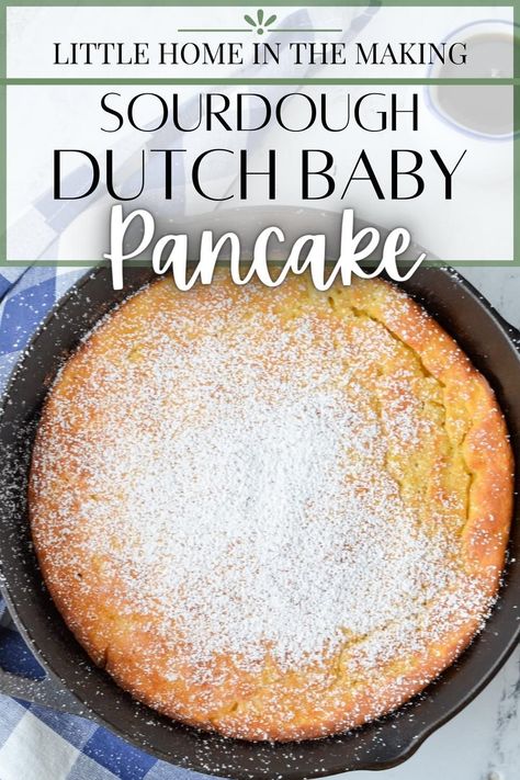 Sourdough Breakfast Recipes, Sourdough Dutch Baby, Sourdough Discard Recipe, Sourdough Breakfast, Sourdough Pancakes Recipe, Dutch Baby Pancake Recipe, Fanfiction Ideas, Dutch Baby Recipe, Discard Recipe