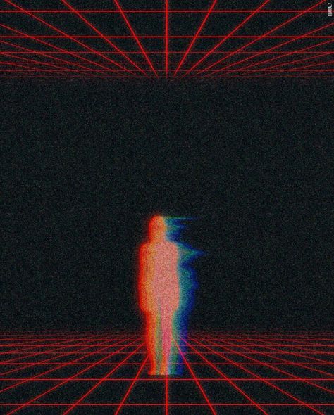 Glitch Aesthetic, Aesthetic Glitch, I Hope, Gif, Media, Red, Blue, Art