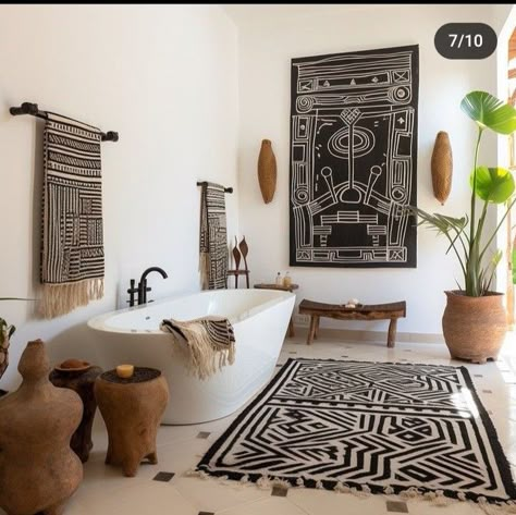 Ghana Interior Design, Afrohemian Decor, Earthy Interiors, Modern African Decor, African Interior Design, Property Ideas, African Inspired Decor, African Interior, African Theme