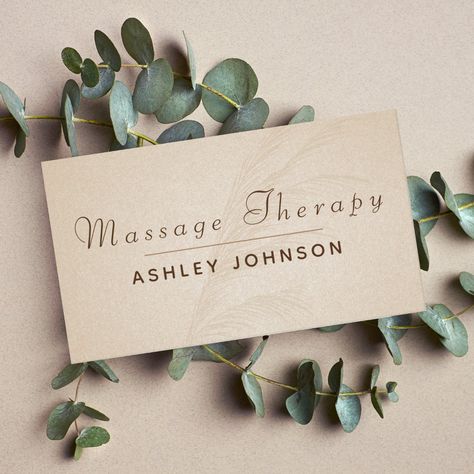 Massage Business Cards, Boho Business Cards, Massage Therapy Business Cards, Zazzle Business Cards, Boho Business, Massage Therapy Business, Social Media Business Cards, Massage Business, Qr Code Business Card