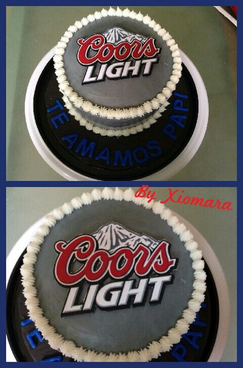 Coors light cake Coors Light Birthday Cake, Light Cake Ideas, Coors Light Cake, Phi Delt, Light Cake, Beer Cake, 21st Birthday Cakes, Light Cakes, Beer Birthday