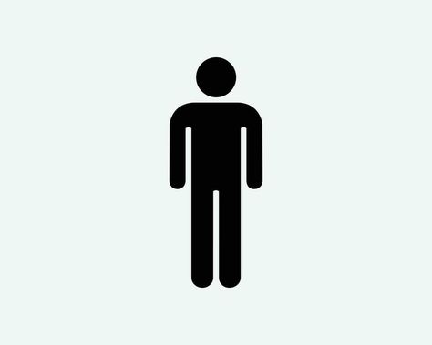 Men Symbol, People Symbol, Person Outline, Person Silhouette, Human Icon, Person Icon, Man Illustration, Stick Man, Stick Figure