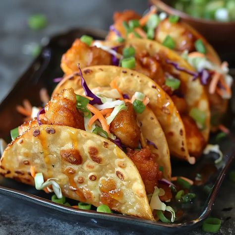 Copycat Applebee's Chicken Wonton Tacos Recipe Copycat Applebees Chicken Wonton Tacos, Copycat Applebee's Chicken Wonton Tacos, Applebees Chicken Won Ton Tacos, Chicken Wonton Tacos Applebees, Applebees Wonton Tacos Recipe, Applebee's Chicken Wonton Tacos, Applebees Chicken Wontons, Wonton Tacos Applebees, Applebees Wonton Tacos