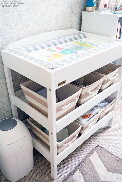 Gulliver Ikea Changing Table, Baby Changing Table Ideas, Changing Table Ideas, Nursery Organization Changing Table, Project Nursery Girl, Baby Boy Nursery Diy, Baby Changer, Baby Crib Diy, Own Room