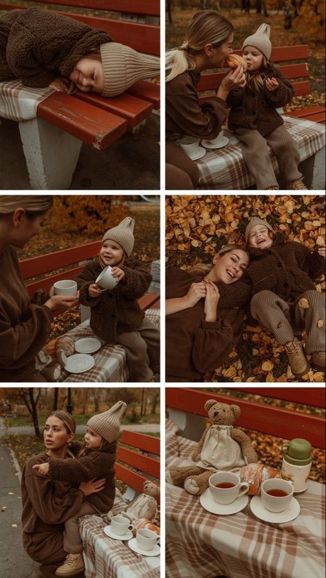 Mom And Me Photos, Mom Daughter Photography, Mommy And Me Photo Shoot, Fall Picnic, Baby Photoshoot Boy, Autumn Family Photos, Family Photoshoot Outfits, Photography Poses Family, Mother Daughter Photography