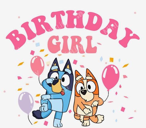 Bluey Birthday Pictures, Bluey Dance Mode Party, Bluey Birthday Images, Bluey Birthday Banner Painted, Coquette Bday, Bluey Zazzle, Bluey Pictures, Fiesta Bluey, Baby First Birthday Themes