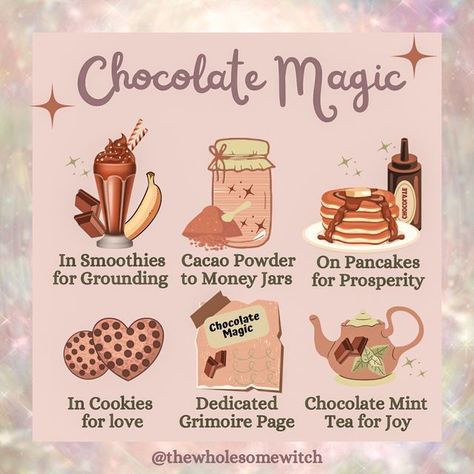 Witchcraft Stuff, Witch Recipes, Hippie Things, World Chocolate Day, Herbal Witch, Food Magic, Kitchen Witch Recipes, Witchy Kitchen, Spells And Rituals