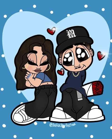 Cholo Couple Painting, Old School Drawings Cholo Love Easy, Couple Cartoon Drawings, Chicano Couple Drawing, Couple Painting Ideas Cartoon, Hispanic Drawings, Cholo Couple, Chicano Drawing, Halloween Canvas Paintings