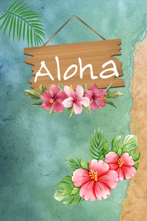 Aesthetic Journal Notebook, Hawaiian Pictures, Aloha Aesthetic, Hawaiian Aesthetic, Hawaii Wallpaper, Traveling To Hawaii, Tropical Flower Tattoos, Hawaii Design, Tattoos Heart