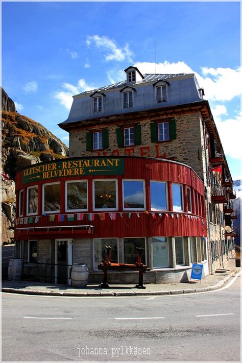 hotel Belvedere near glacier du Rhône Hotel Belvedere Switzerland, German Things, Belvedere Hotel, Abandoned Hotels, Beautiful Roads, Adventure Bucket List, Abandoned Mansions, Round The World, Cruise Ship