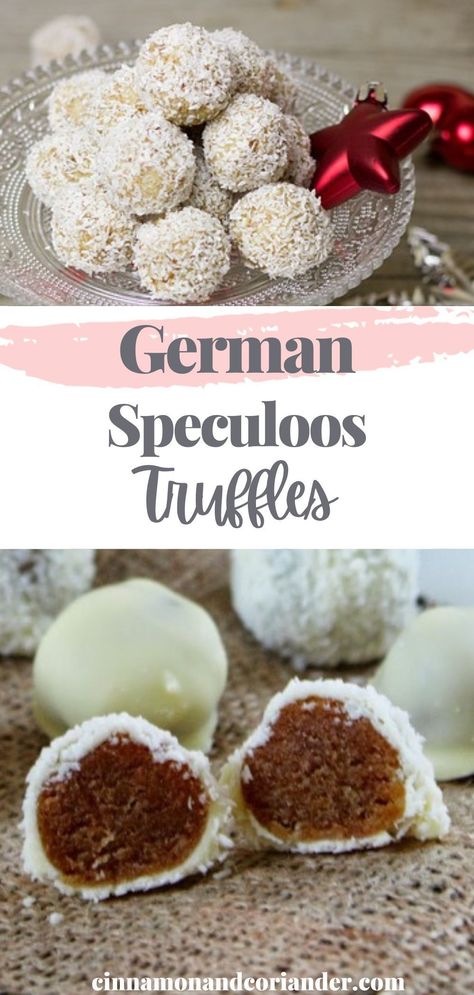 My Boozy German Marzipan Speculoos Cookie Truffles are easy to make and the perfect last minute Christmas gift – that is, if you can part with them! Marzipan Cookies Recipe, Gingerbread Truffles Recipe, German Marzipan, Traditional Christmas Baking, Marzipan Cookies, German Sweets, Marzipan Candy, German Christmas Food, Marzipan Recipe