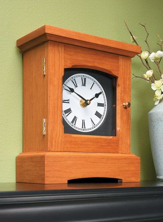 Classic Mantel Clock | Woodsmith Plans Woodworking Plans Clocks, Clock Clipart, Woodsmith Plans, Woodworking Plans Patterns, Wooden Clocks, Wastepaper Basket, Woodwork Ideas, Woodworking Projects Furniture, Woodworking Plans Beginner