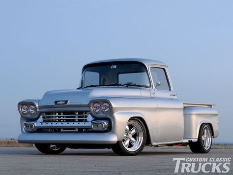 1958 Chevy Apache, Classic Trucks Magazine, Chevy Apache, Chevrolet Apache, Chevy Classic, Old Chevy, Pick Up Trucks, Dream Trucks, Classic Pickup Trucks