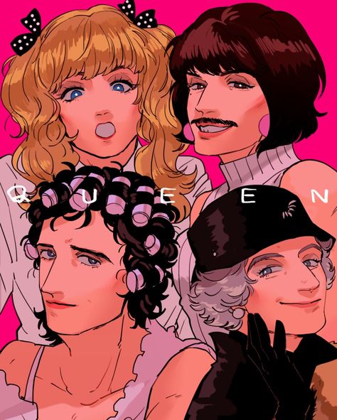 I Want To Break Free, Queen Humor, Queen Drawing, Queen Poster, Freddy Mercury, Queen Art, Rock And Roll Bands, Queen Band, Anime Fnaf