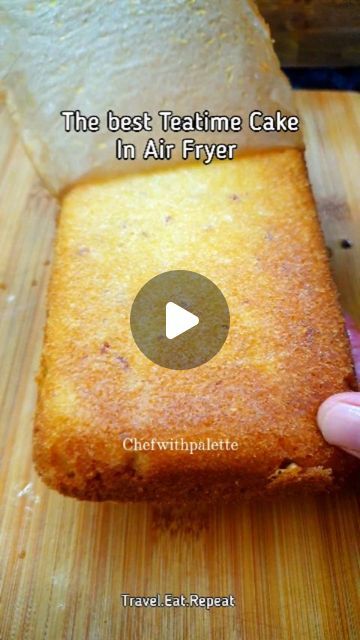 Khadija Siddiqui on Instagram: "Reposting the classic! My forever favourite Almond coconut Teacake and No you cannot stop on one slice 😆✌

💥my 3 Air Fryer E-books are linked in my linktree with 130 easy and insanely delicious recipes 😋 

Ingredients and steps:
Take 110gm butter 
Add 110gm sugar in it.
Mix both very well.
Add 2 eggs 
1 tsp vanilla extract 
Mix again 
Add 110gm plain all purpose flour 
1 tsp baking powder 
Half cup chopped almonds 
2 tbsp desiccated coconut 
2 tbsp milk
Mix everything 
Air fry or bake at 150ºC for 35 minutes or until a skewer comes out clean.
Enjoy with a cup of karak chai or coffee ☕ 

@chefwithpalette 

#cake #loaf #buttercake #milkcake #vanillacake #spongecake #airfryer #airfryercake #airfryerrecipes #airfryer #desserts #dessertporn #dessertlover #cake Airfryer Cake Recipes, Air Fryer Cake Recipes, Fried Butter, Loaf Cake Recipes, Oatmeal Cake, Milk Cake, Dessert Lover, Air Fryer Dinner Recipes, Butter Cake