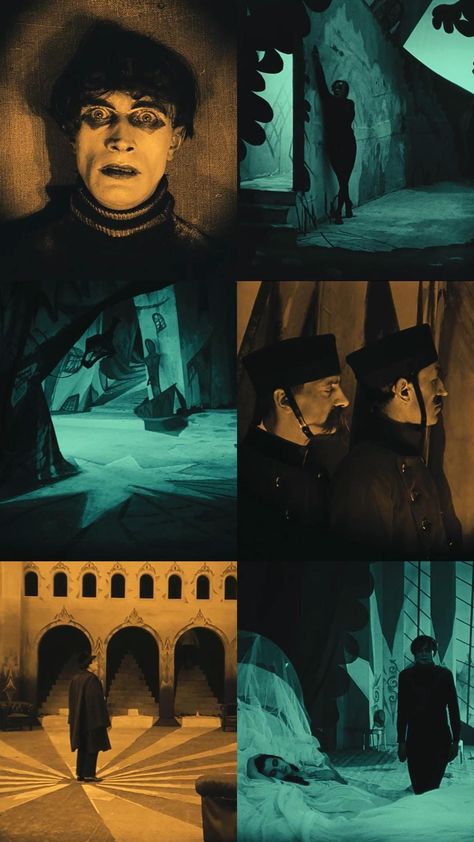 German Expressionism Film Set Design, Cesare The Somnambulist, The Cabinet Of Dr. Caligari, German Expressionism Film, Dr Caligari, German Expressionism, Image Film, I Love Cinema, Movie Shots