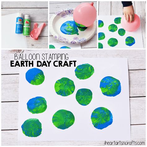 Paint the Earth for Earth Day – Recycled Crafts Earth Day Craft, Arts N Crafts, Earth Activities, Earth Craft, Earth Day Projects, Recycled Crafts Kids, Kindergarten Art Projects, Toddler Art Projects, Earth Day Crafts