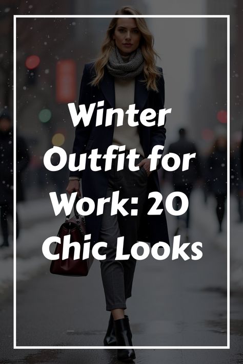 Winter Outfit for Work: 20 Chic Looks Really Cold Weather Outfits Winter, Warm Work Outfits Women, Work Outfits For Cold Weather, Winter Teaching Outfits Cold Weather, Cold Weather Business Outfits, Cold Weather Outfits Work, Rainy Day Winter Outfit, Cold Rainy Day Outfit Work, Cold Weather Office Outfits