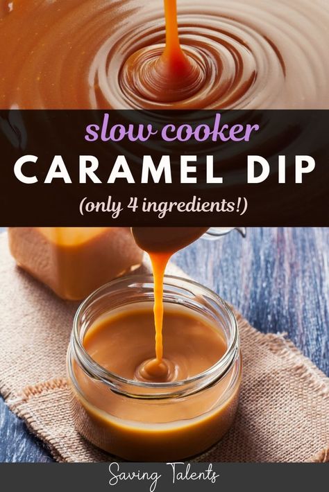 Slow Cooker Caramel, Carmel Recipe, Fall Finger Foods, Apple Dip Recipe, Candied Apples, Crock Pot Dips, Caramel Apple Dip, Sliced Apples, Apple Bars