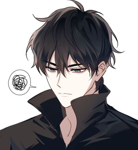 Black Hair Anime Guy, 얼굴 드로잉, Anime Black Hair, Anime Boy Sketch, Seni Dan Kraf, Dark Anime Guys, Anime Guys Shirtless, Cool Anime Guys, Guy Drawing