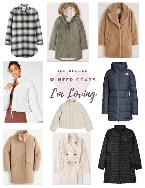 Winter Coats I’m Loving This Year – Just Kels Military Parka, Puffer Coats, Wool Coats, Winter Coats, Sherpa Lined, College Girls, Puffer Coat, Winter Season, Wool Coat