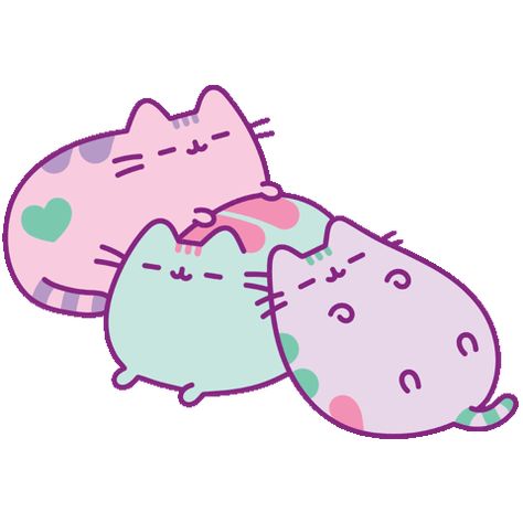 via GIPHY Pusheen Gif, Pusheen Wallpaper, Pusheen Stormy, Kawaii Backgrounds, Fantasy Cats, Pusheen Love, Pusheen Stickers, Pusheen Cute, Cartoon Body