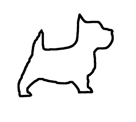 Westie tattoo West Highland white terrier Westie Outline Tattoo, West Highland Terrier Tattoo, West Highland Terrier Drawing, Westie Tattoo Ideas, Westie Silhouette, Westie Tattoo, Dog Outline Tattoo, Dog Line Art Tattoo, Tatoo Dog