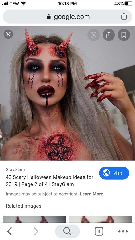 Creepy Clown Makeup, Demon Makeup, Devil Makeup, Halloweenský Makeup, Halloween Make-up Looks, Creepy Halloween Makeup, Classic Halloween Costumes, Cute Halloween Makeup, Halloween Clown