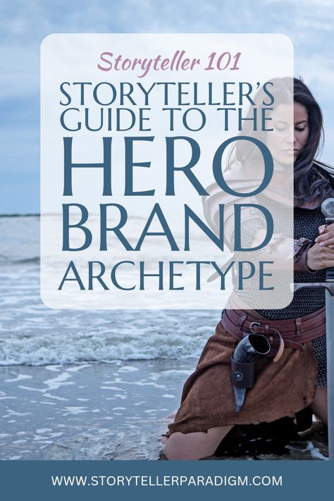 Man holding a sword - Storyteller's Guide to the Hero Brand Archetype graphic Hero Brand Archetype Color Palette, Hero Archetype Aesthetic, Hero Archetype Branding, Hero Archetype, Aligned Action, Terence Mckenna, Brand Archetypes, Spiritual Entrepreneur, Brand Symbols