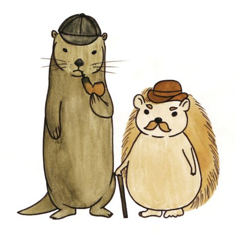 Bbc Sherlock Fanart, Sherlock Holmes Drawing, Sherlock Otter, Animal Detective, Sherlock Holmes Fanart, Sherlock Holmes Art, Rat Movie, Sherlock Comic, Hound Of The Baskervilles