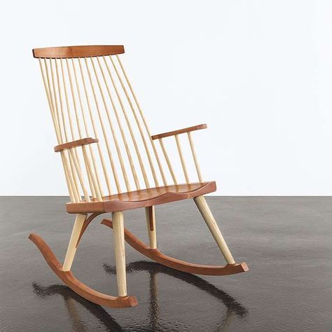 Handmade American Living Room Furniture - Thos. Moser Wooden Rocking Chair, American Living Room, Wooden Rocking Chairs, American Living, Gloucester, Wooden Chair, Simple Lines, Joinery, Rocking Chair