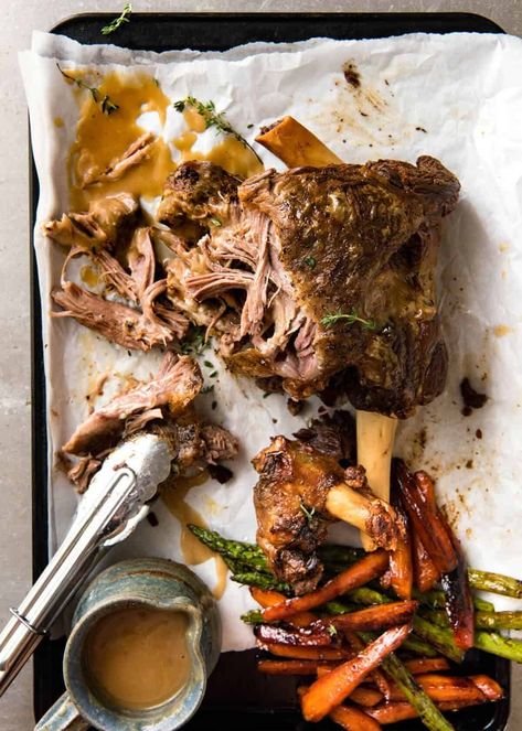 The most succulent and easiest lamb leg ever, this Slow Cooker Roast Lamb Leg takes minutes to prepare. The gravy is incredible! recipetineats.com Slow Cooked Lamb Leg, Lamb Leg Recipes, Slow Roast Lamb, Slow Cooker Lamb, Roast Lamb Leg, Roast Lamb, Lamb Leg, Slow Cooked Lamb, Slow Cooker Roast