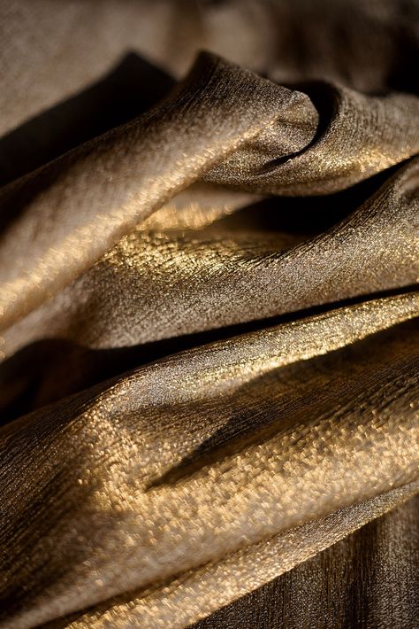 Gold Yarn, Theatre Curtains, Luxury Textiles, Fabric Photography, Mood Images, Principles Of Design, Fabric Textures, Touch Of Gold, Strong Colors