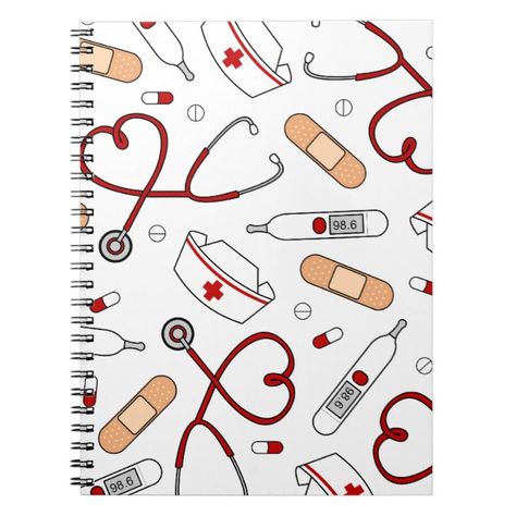 Nurse Love Print White Background Notebook #nurse #school #nurse #grad #Notebook #nurse #graduation #party #invites #congrats #graduate #college #school Graduation Party Invites, Nurse Graduation Party, Medical Clip Art, Congrats Graduate, Nurse School, Graduate College, Nurse Party, Medical Stickers, Diy Gifts To Sell