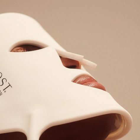 The Top LED Face Masks & How To Use Them | SheerLuxe Led Masks, Mask Photography, Stubborn Acne, Mask Aesthetic, Led Face Mask, Cosmetic Packaging Design, Led Mask, Led Light Therapy, Red Light Therapy