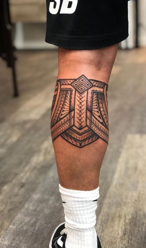 Polynesian Leg Tattoo, Calf Sleeve Tattoo, Ankle Band Tattoo, Simple Leg Tattoos, Polynesian Tattoo Sleeve, Leg Band Tattoos, Calf Tattoo Men, Tato Maori, Band Tattoo Designs