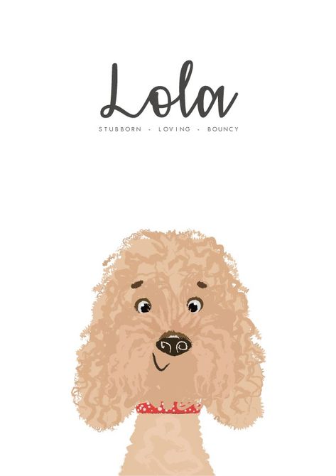 Goldendoodle Illustration, Cockapoo Illustration, Golden Doodle Illustration, Labradoodle Illustration, Dog Logo Design, Dog Vector, 강아지 그림, Kids Art Prints, Dog Projects