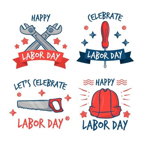 Labor Day Clip Art, Labor Day Usa, Vector Hand, Labor Day, Labour Day, Labor, Graphic Resources, Hand Drawn, Embellishments