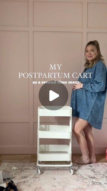 Lauren Holden on Instagram: "comment POSTPARTUM & I’ll send you the 🔗🔗 to all of my postpartum essentials & must haves!  having some of my must haves & daily use items setup here makes such a difference! Love having it all organized & ready to go from room to room- so excited about the portable caddy with my most used items!  what are you postpartum must haves?!" Postpartum Bathroom Station, Postpartum Carts, Post Partum Caddy, Pumping Cart Ideas, Postpartum Cart Bedside, Postpartum Bedside Cart, Pumping Station At Home, Nursing Cart Ideas, Postpartum Caddy