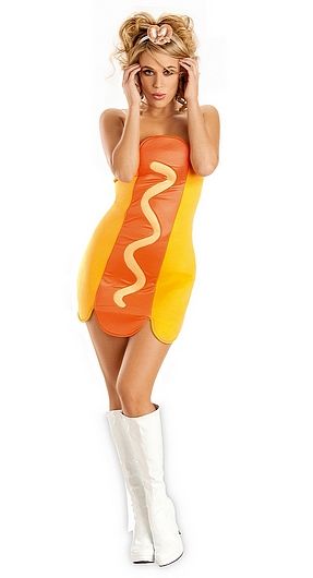 Funny Costumes For Women, Hot Dog Halloween Costume, Hot Dog Costume, Hotdog Costume, Party City Costumes, Funny Women, Funny Costumes, Dog Costume, Funny Halloween Costumes