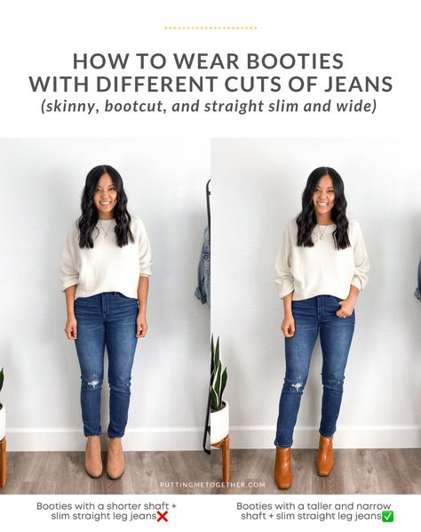 Boot Cut Jeans Outfit, Casual Outfits With Boots, Ankle Boots With Jeans, How To Wear Ankle Boots, Boots Outfit Ankle, Booties Outfit, Wear To Work Dress, Grunge Dress, Jeans Mom