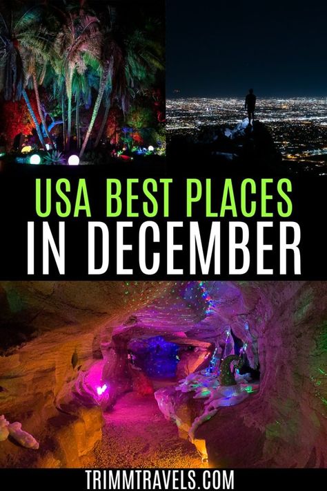 Trying to find places to visit in America in December that are actually ideal? Check these best destinations to discover their winning draws! #december #america #travel #destinations #usa #holiday #christmas Travel Destinations Usa, Usa Holiday, Christmas Destinations, Christmas Travel, North America Travel, Best Places To Visit, Best Cities, Holiday Destinations, America Travel