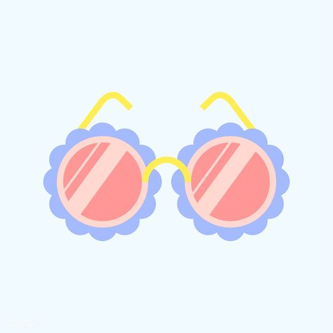 Colorful flower sunglasses sticker | premium image by rawpixel.com / manotang 2d Aesthetic, Glasses Clipart, Sunglasses Sticker, Flower Glasses, Recruitment Themes, Flower Sunglasses, Note Books, Cute Sunglasses, Image Ideas