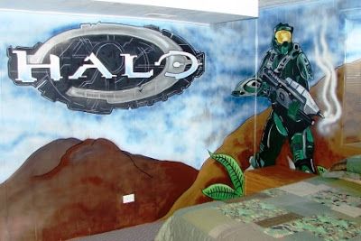 halo bedroom | Halo" Bedroom Halo Bedroom, Thomas Bedroom, Boys Rooms, Nice Boy, Kids Bedrooms, Video Game Room, Boys Bedrooms, Boys Bedroom, Boy's Bedroom