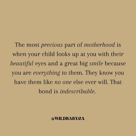 The most precious part of motherhood is when your child looks up at you with their beautiful eyes and a great big smile because you are everything to them. They know you have them like no one else ever will. That bond is indescribable. . . . motherhood quotes | parenting quotes | empowering moms | quotes for moms | mom quote | motherhood journey | eco friendly kids | ethical kids | children’s clothes | sustainable fashion | sustainable fashion brands | sustainable kids fashion | ethically ... Blink Of An Eye Quotes, Child Smile Quotes, Moms Quotes, Quotes Children, Quotes For Moms, Eye Quotes, Quotes Parenting, Eco Friendly Kids, Mom Quote