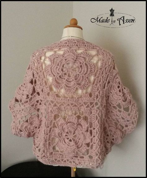 Shrugs Crochet, Vest Haken, Crochet Sweater Pattern Free, Crochet Shrug, Crochet Fashion Patterns, Crochet Jacket, Crochet Poncho, Sweater Crochet Pattern, Crochet Blouse