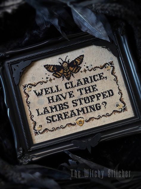 Deaths Head Moth, Hawk Moth, Jodie Foster, Hannibal Lecter, Salvador Dali, Stitching Art, Cross Stitch Art, Embroidery And Stitching, Cross Stitch Designs