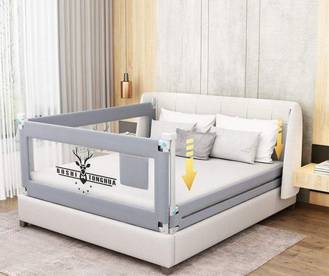 Lsbod Bed Rail for Toddlers Extra Long Baby Bed Rails Guard Safety Bedrail for Kids Twin, Double, Full Size Queen & King Mattress(1side 71" Lx27 H) Bed Guard Rails, Letto King Size, Bed Guard, Bed Rails For Toddlers, Rail Guard, Built In Bed, Cama King Size, Lit King Size, Bed Rail