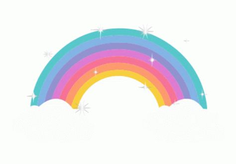 Rainbow Cute Sticker - Rainbow Cute Aesthetic - Discover & Share GIFs Rainbow Animation, Aesthetic Animated, Rainbow Gif, Background Gif, Christmas Topper, Pony Party, Rainbow Background, Rainbow Stickers, Cute Aesthetic