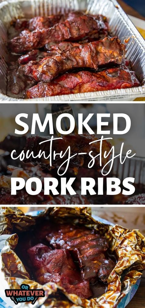 Smoked Country Style Pork Ribs, Smoked Country Style Ribs, Country Ribs Recipe, Boneless Country Style Pork Ribs, Country Pork Ribs, Smoked Pork Recipes, Pork Loin Ribs, Pellet Smoker Recipes, Pork Ribs Grilled